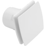 CERANO - Koupelnový axiální hranatý ventilátor - 12W, potrubí 100mm - bílá lesklá CER-605707