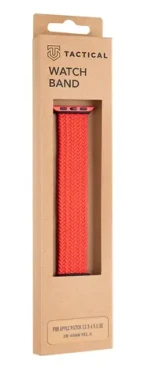 Tactical 763 Pletený Převlékací Řemínek pro Watch 38 40mm vel. S červená (8596311138263)