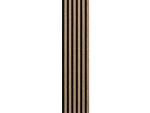 Akustický panel – Černá / dub světlý 270 × 30 cm