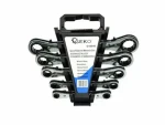 GEKO Klíče ráčnové očkové sada 5ks / 6-22mm / plast. držák (G10046)
