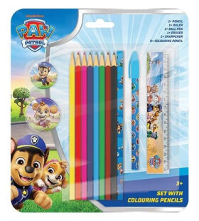 Tlapková patrola - Set s pastelkami