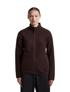 Dámská merino mikina ICEBREAKER Wmns Merino 800 RF Class Pile LS Zip, Bittersweet velikost: L