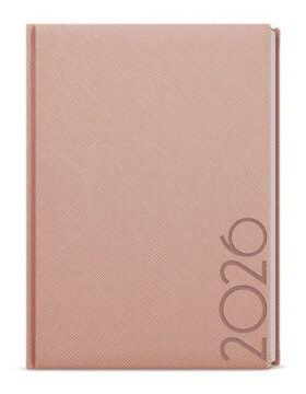 Denní diář 2026 David Tora A5 pudrová