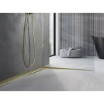 MEXEN - Line-B spádová lišta pro sklo 120 cm pravá, zlato 185004120R
