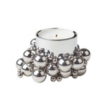 GEJST Magnetický svícen na čajovou svíčku Molekyl 1 – Chrome, stříbrná barva