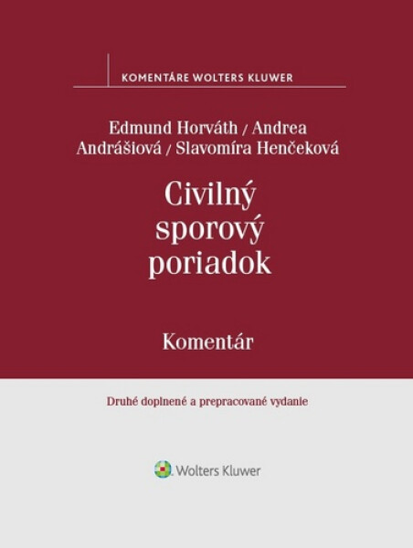 Civilný sporový poriadok - Edmund Horváth