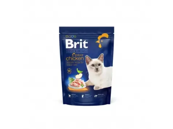Brit Premium by Nature Cat Indoor Chicken 800 g / Prémiové krmivo / pro dospělé kočky žijící převážně doma (8595602553068)