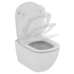 GEBERIT - Kombifix Modul pro závěsné WC s tlačítkem Sigma01, lesklý chrom + Ideal Standard Tesi - WC a sedátko, Aquablade, SoftClose 110.302.00.5 NU2