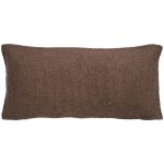 Ib Laursen Povlak na polštář Tone-in-Tone Brown Stripes 35 × 80 cm, hnědá barva, textil
