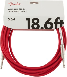 Fender Original Series 18.6' Instrument Cable Fiesta Red