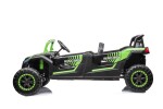 Mamido Elektrické autíčko Buggy UTV čtyřmístné 24V nafukovací kola zelené