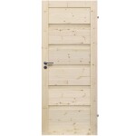 Interiérové dveře Wezuwiusz plné 80P sukaté nelakované