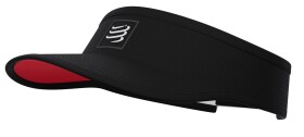 COMPRESSPORT VISOR black/red Černá běžecký kšilt - Běžecký kšilt Compressport Visor - černý