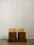 GEJST Mlýnek na sůl a pepř Sina Dark Oak / Brass, hnědá barva, dřevo, kov