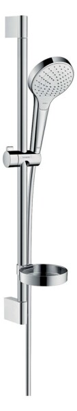 HANSGROHE - Croma Select S Set sprchové hlavice, tyče a hadice, 3 proudy, EcoSmart, bílá/chrom 28170400