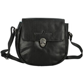 Luxusní dámská kožená crossbody kabelka GW Manoli, černá