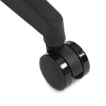 Židle kancelářská, černý MESH a černá látka, plastový kříž, houpací mechanismus.