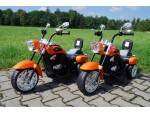 Mamido Dětská elektrická motorka Chopper oranžová