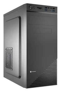 Natec CABASSU G2 černá / Skříň / Midi Tower / ATX, Micro-ATX, Mini-ITX / 2x USB-A 3.0, 2x USB-A 2.0 / čtečka karet (NPC-2024)