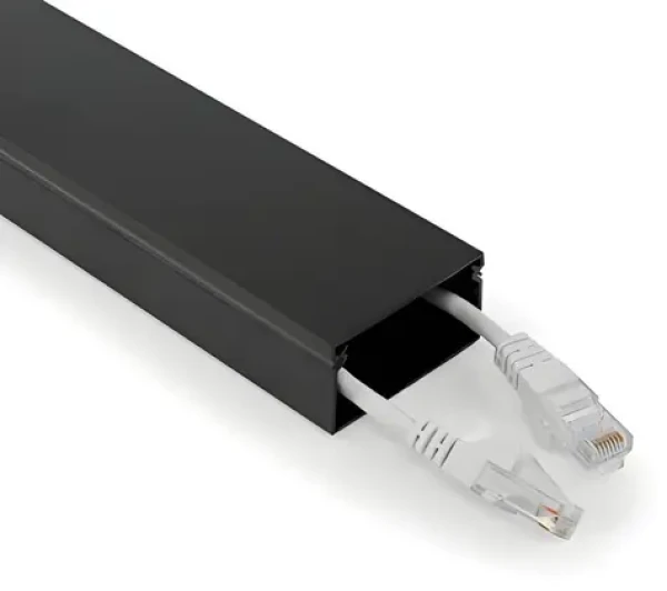 Nedis Kabelový organizér černá / Organizér kabelů / hliníkový / max. O 25 mm / 1 ks (CMDT5025BK110)