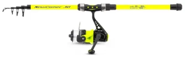 Saenger Sada prutu s navijákem Newcomer Set II 1,95m 10-30g Žlutá (5899197)