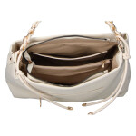 Luxusní dámská koženková kabelka do ruky MaxFly Bodi, béžová