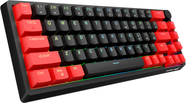 Niceboy ORYX K700X PRO černá / Herní mechanická klávesnice / RGB / Gateron brown / TKL / USB / US layout / kabel 1.8 m (ORYX-K700X-PRO)