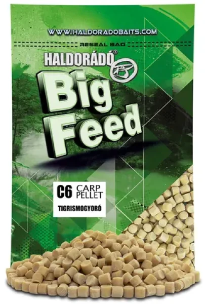 Haldorádó Pelety Big Feed C6 Pellet 700g 6mm Tygří ořechy (HBFC6P-TI)