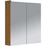 CERANO Koupelnová zrcadlová skříňka s LED osvětlením Avia - dub medový - 65x70x16,5 cm