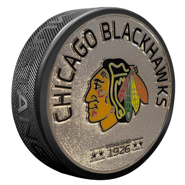 Mustang Puk Chicago Blackhawks NHL Silver Established Medallion