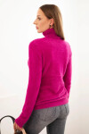 Svetr dámský alpaka s rolákem tmavě fialový UNI
