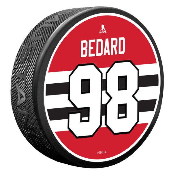Mustang Puk Chicago Blackhawks NHL Name & Number - Connor Bedard