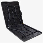 Stůl campingový černý 180x74, skládací, s madlem pro snadné přenášení