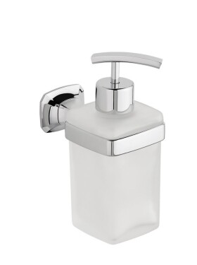 SAPHO - AIDA dávkovač mýdla 270 ml, mléčné sklo, chrom AI019