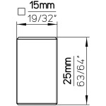 Siro Nábytková knopka 2277 nerez