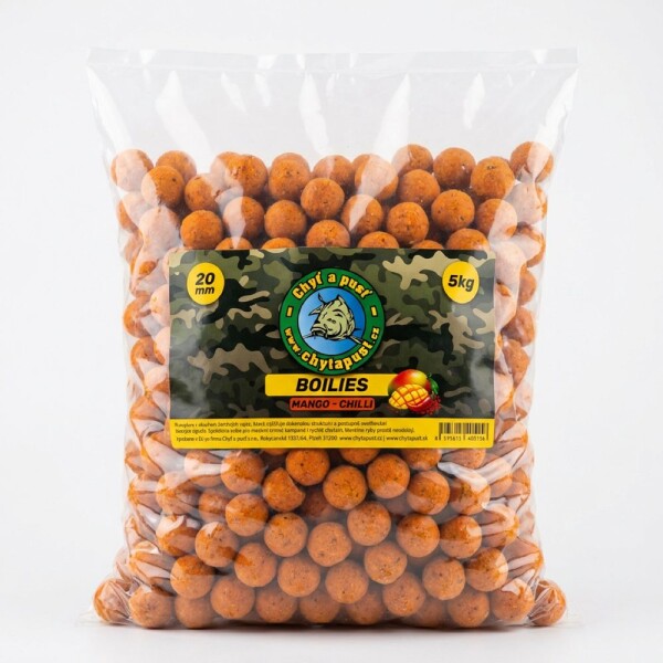Chyť a pusť Boilies 20mm 5kg - Mango / Chilli 20mm,Chyť a pusť Boilies 20mm 5kg - Mango / Chilli 20mm
