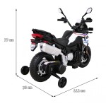 Mamido Dětská elektrická motorka BMW F850 GS bílá