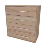 Nábytek Mikulík Komoda ELITE XL - hl. 43 cm - bílý lesk, antracit, aj. ROZMĚR: (š/v/h) 80 x 86 x 43 cm