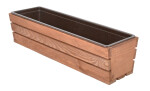 ROJA Truhlík MODERN 61 cm - s plastovým květináčem, hnědá