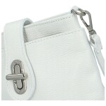 Dámská kožená crossbody kabelka Lara sweet, bílá