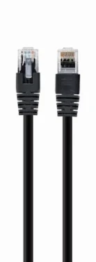 Gembird UTP CAT5E 10m / patch kabel / s ochranou / černá (PP12-10M/BK)