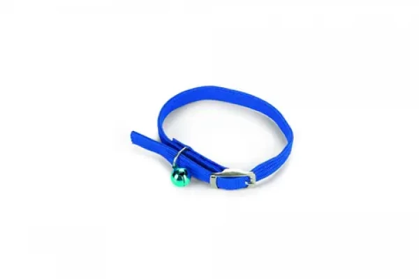 Beeztees Obojek pro kočky nylonový modrý 6 - 29 cm x 10 mm