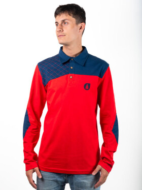 Picture Deal Ml Polo RED pánské tričko s dlouhým rukávem - L
