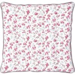 GREEN GATE Prošívaný podsedák Elba White 40 × 40 cm, růžová barva, textil