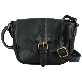Trendy dámská koženková crossbody kabelka Arlena, černá
