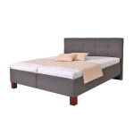 Čalouněná postel Mary 160x200, šedá, včetně matrace