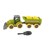 RAPPA Šroubovací traktor nakladač s vlečkou 27 cm