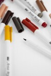 MARVY Artist Brush 1100-45 fix štětcový hrot – barvy vodní báze brush pen na papír lettering kaligrafie rozmývatelný mísitelný acid free netoxický