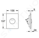 GROHE - Skate Ovládací tlačítko, chrom 42303000