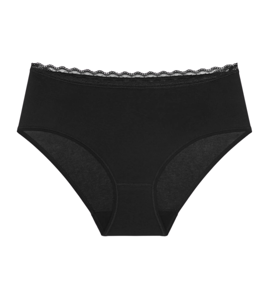 Dámské kalhotky Feel Of Cotton Midi - BLACK - černé 0004 - TRIUMPH BLACK 40